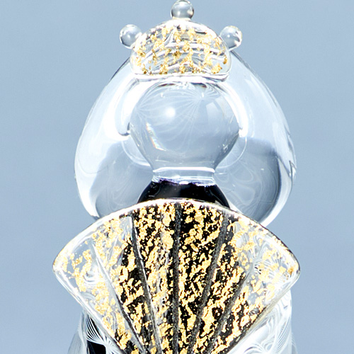 雛人形 Glass studio MIGAKI レース紋様 金彩飾り雛｜出産祝い・ベビー