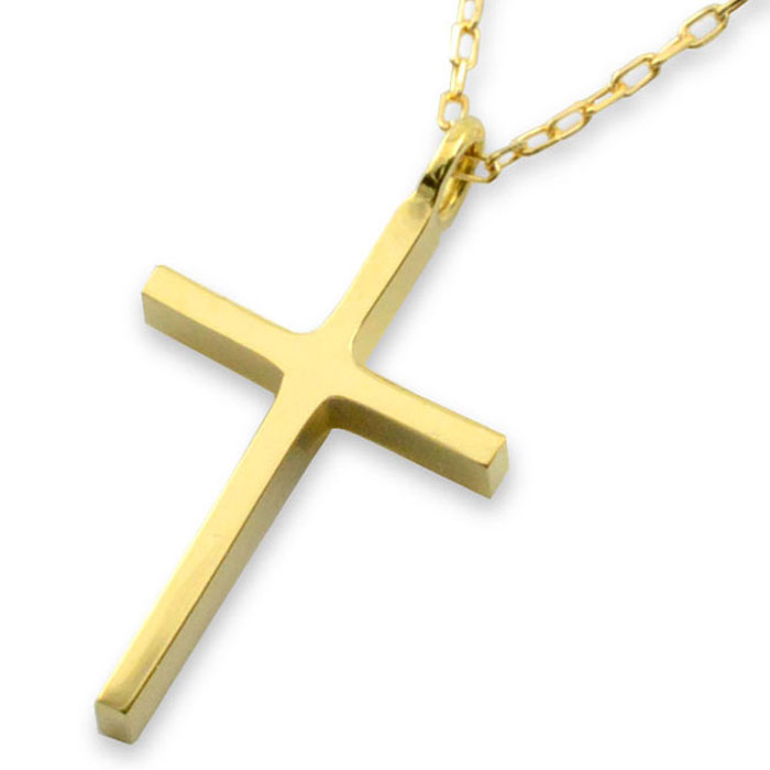 楽天市場】k18 ネックレス クロス ゴールド ペンダント クロス