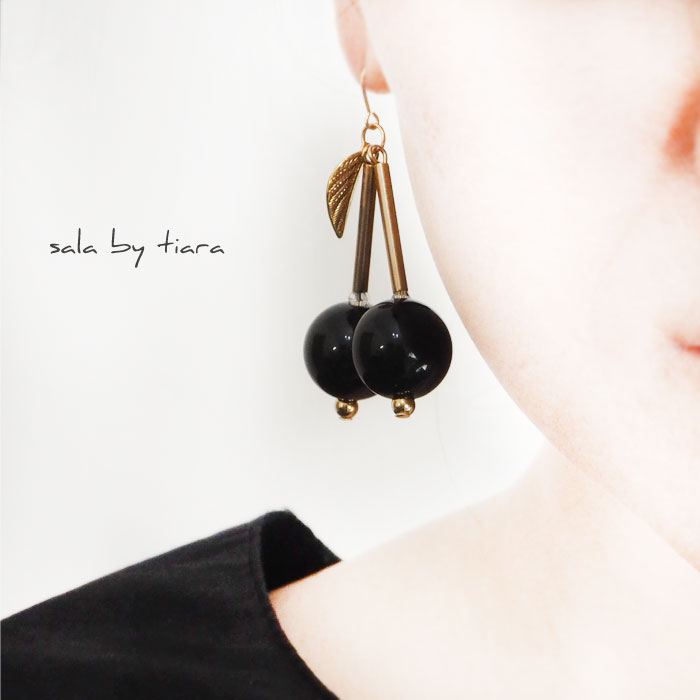 楽天市場】さくらんぼ ピアス イヤリング 樹脂ピアス サクランボ