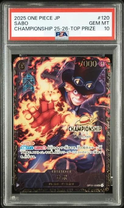 PSA10鑑定済】サボ(CS25-26/illust:tatsuya)《SEC》{OP13-120} - シンソク