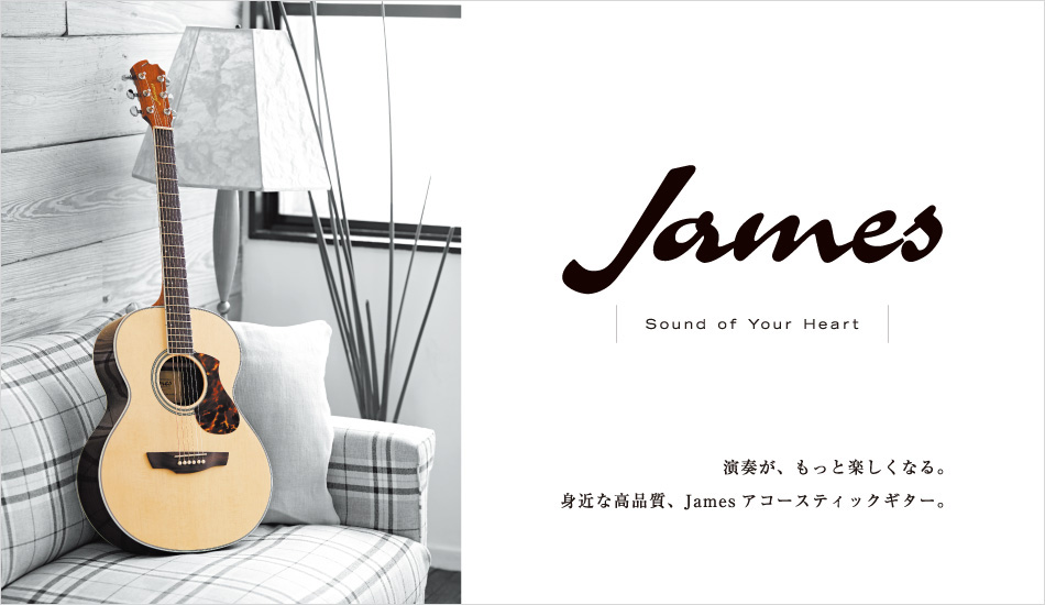 初めての1本にもオススメ！】アコースティックギター『JAMES』の