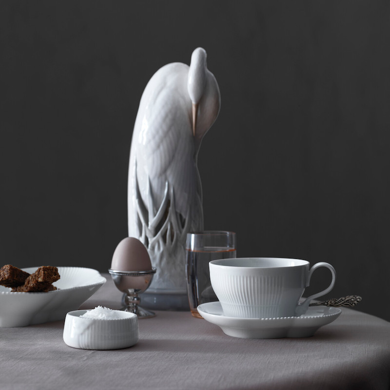 ホワイトエレメンツ オーバルディッシュ 23cm|ロイヤル コペンハーゲン