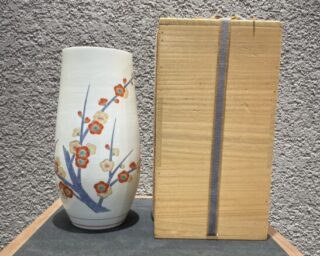 諏訪 蘇山 作 『青磁 花瓶』 ｜骨董品買取 緑和堂