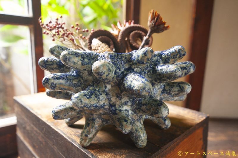 梅澤 真那 オブジェ植木鉢 大 －作家もの陶器・うつわ・アートの通信