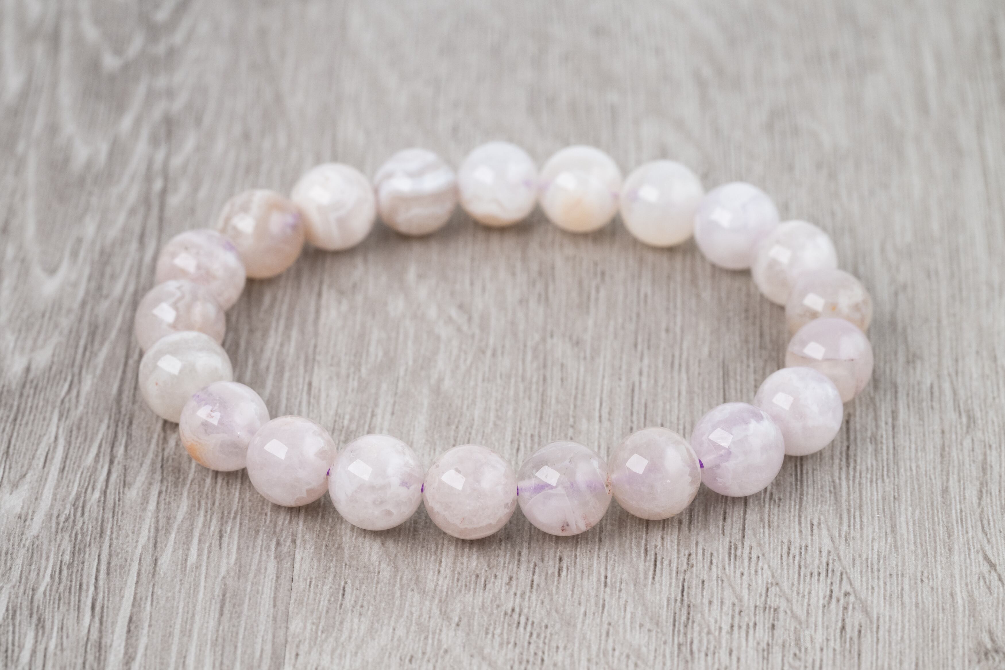 ◇一点物◇クレイジーレースアゲート（アメジスト） 9mmブレスレット