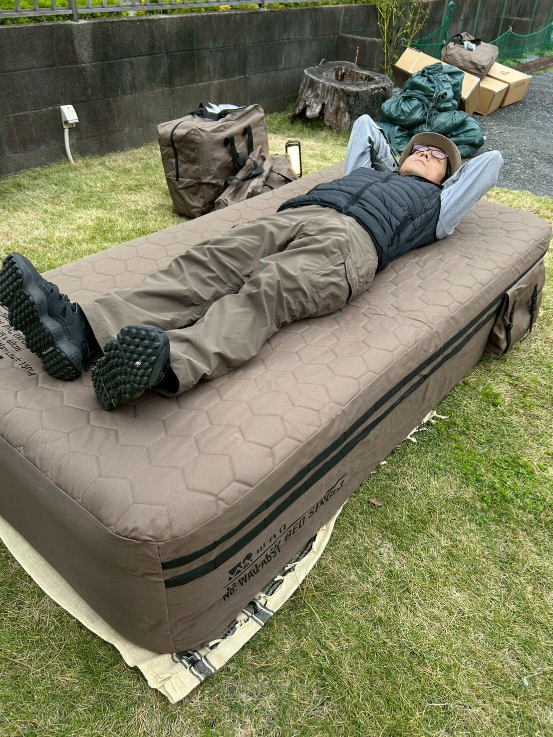 WAQワック】 AIR BED〈 SINGLE 〉エアベッドシングル | CAMP MARKET