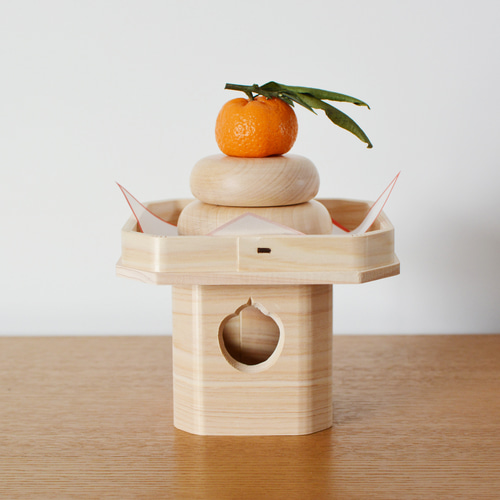 お正月飾り｜木の小さな鏡餅 -かがみもち- 鏡餅 横山挽物木地 通販