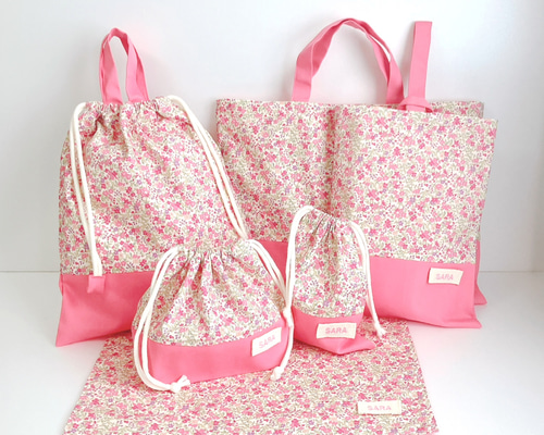 入園入学準備 6点セット｜レッスンバッグ・上履き袋・体操服袋 ほか 名