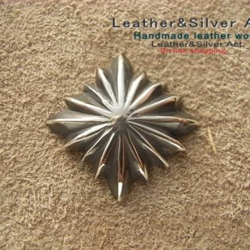 十字アポロコンチョ シルバー925 削り出し オリジナルコンチョ 金具