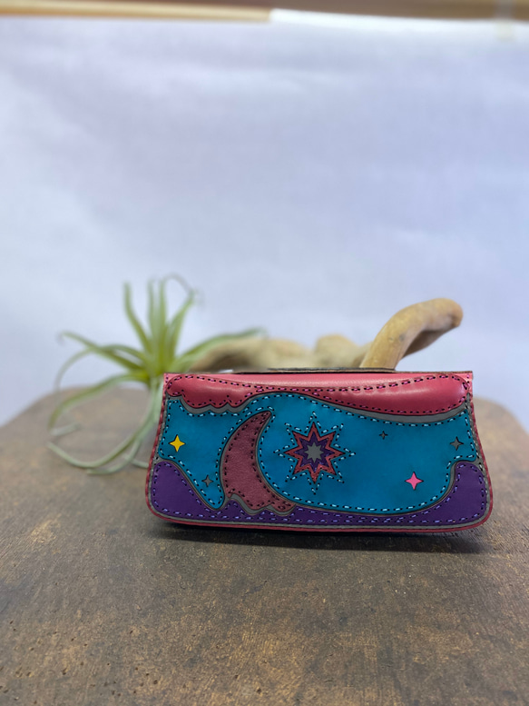 レザーウォレット ハンドメイドレザー ロングウォレット ojagadesign