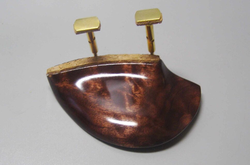 ドレスデン型 バイオリン顎当て 楓メイプル 蘇芳染 | iichi 日々の