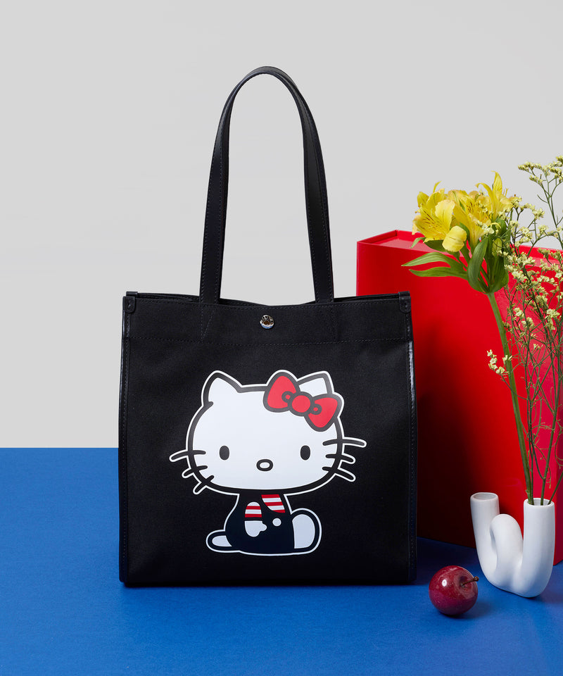 HELLO KITTY × Breath TOPKAPI プリント キャンバス レザー コンビ