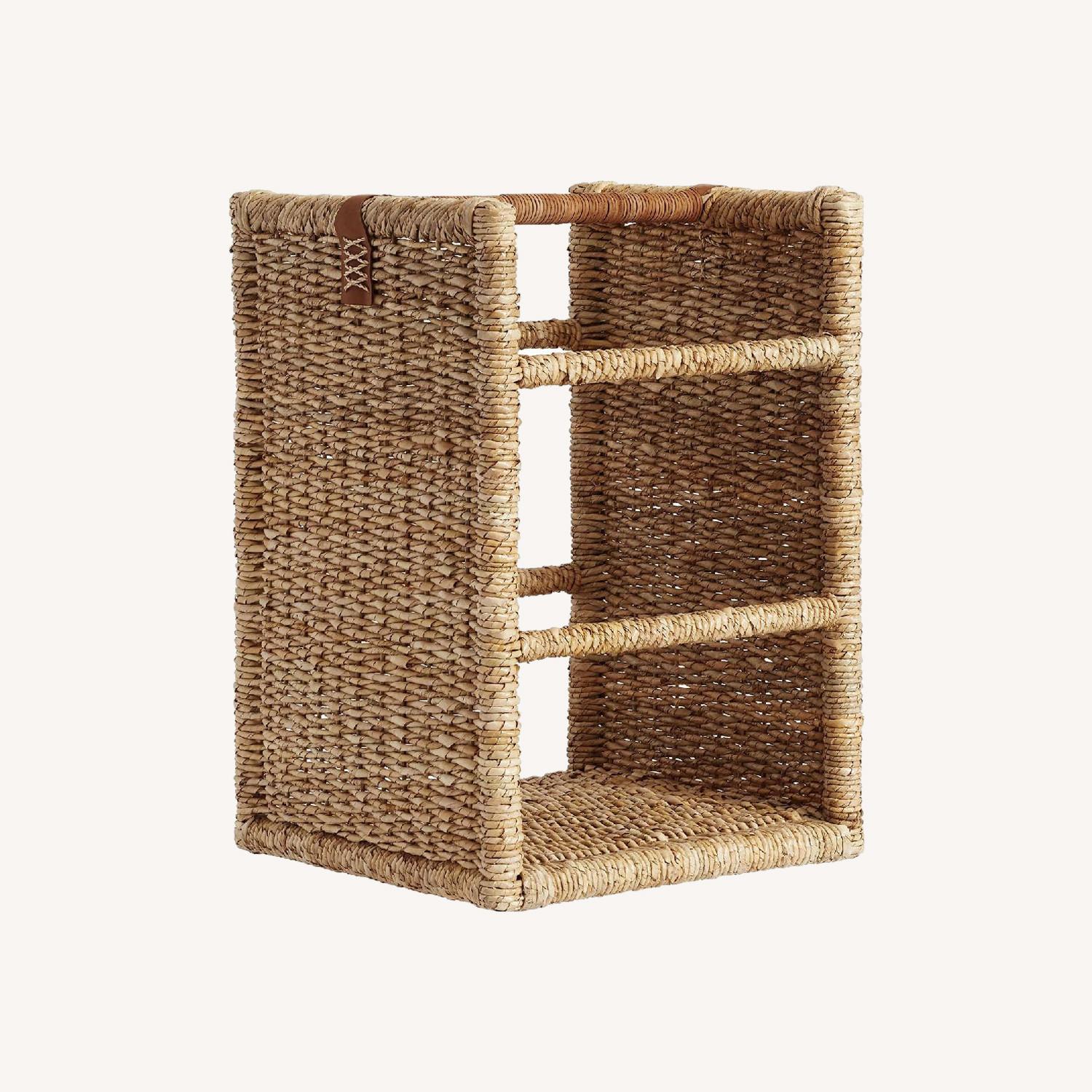 Pottery Barn Handwoven Nordic Log Holder - AptDeco