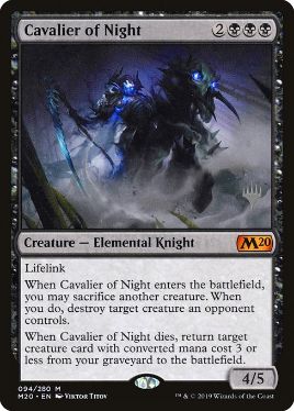 夜の騎兵/Cavalier of Night》[PWシンボル付き再版] 黒R | 日本最大級