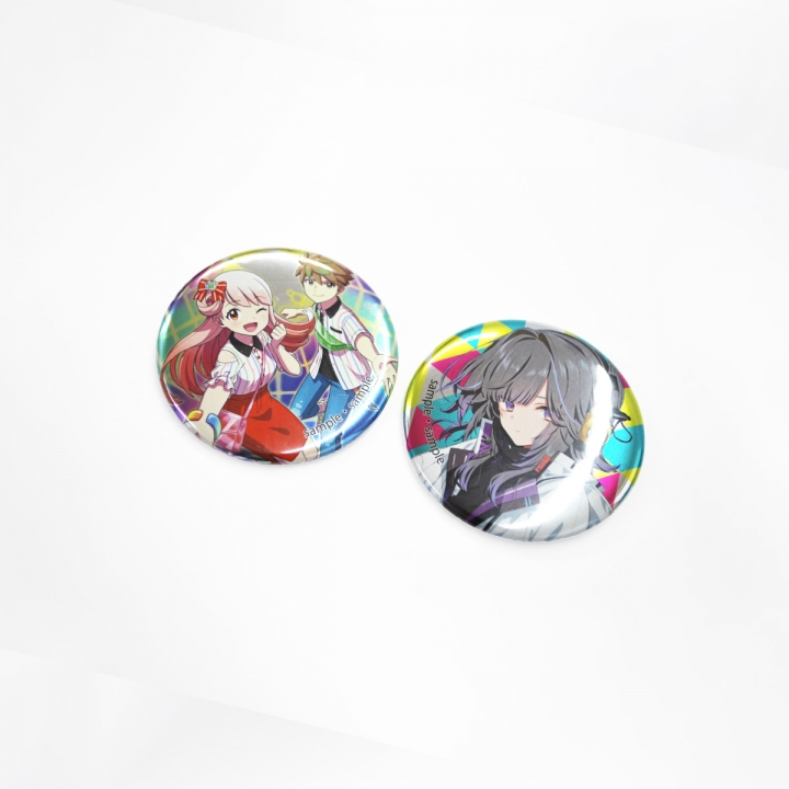 メタリック缶バッジ44mm | オリジナルグッズ・アクリル・缶バッジ制作