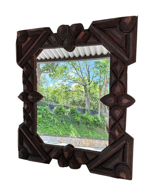 Tramp Art Mirror – HeatherCookAntiques