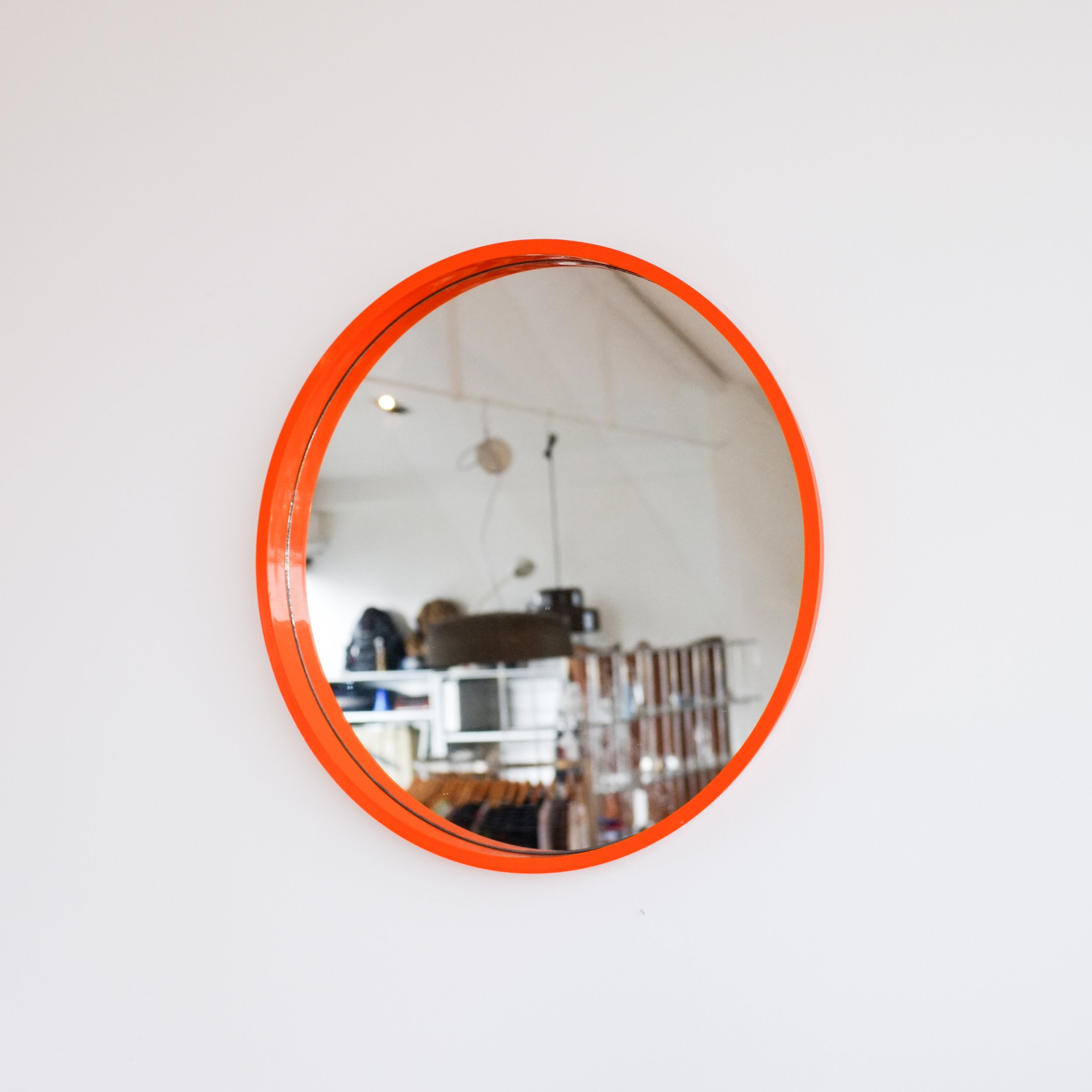 Orange Mirror by Anna Castelli Ferrieri for Kartell — KIOSK