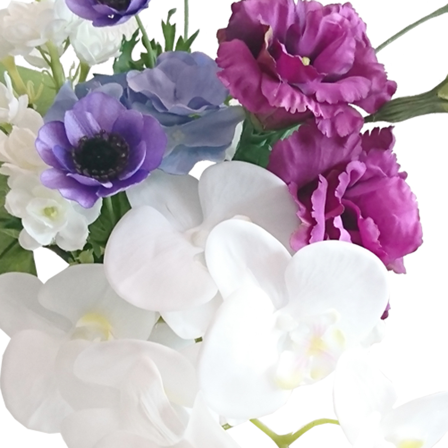 トルコキキョウ 胡蝶蘭 紫陽花 花 インテリアフラワー フラワー 仏花