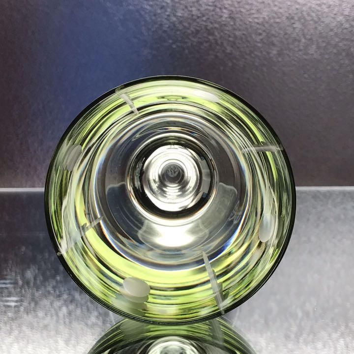 アンティークバカラ美品 フロスト加工ワイングラス Tranquility