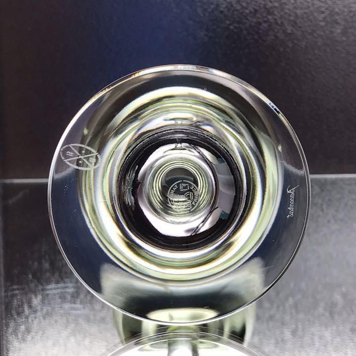 アンティークバカラ美品 フロスト加工ワイングラス Tranquility