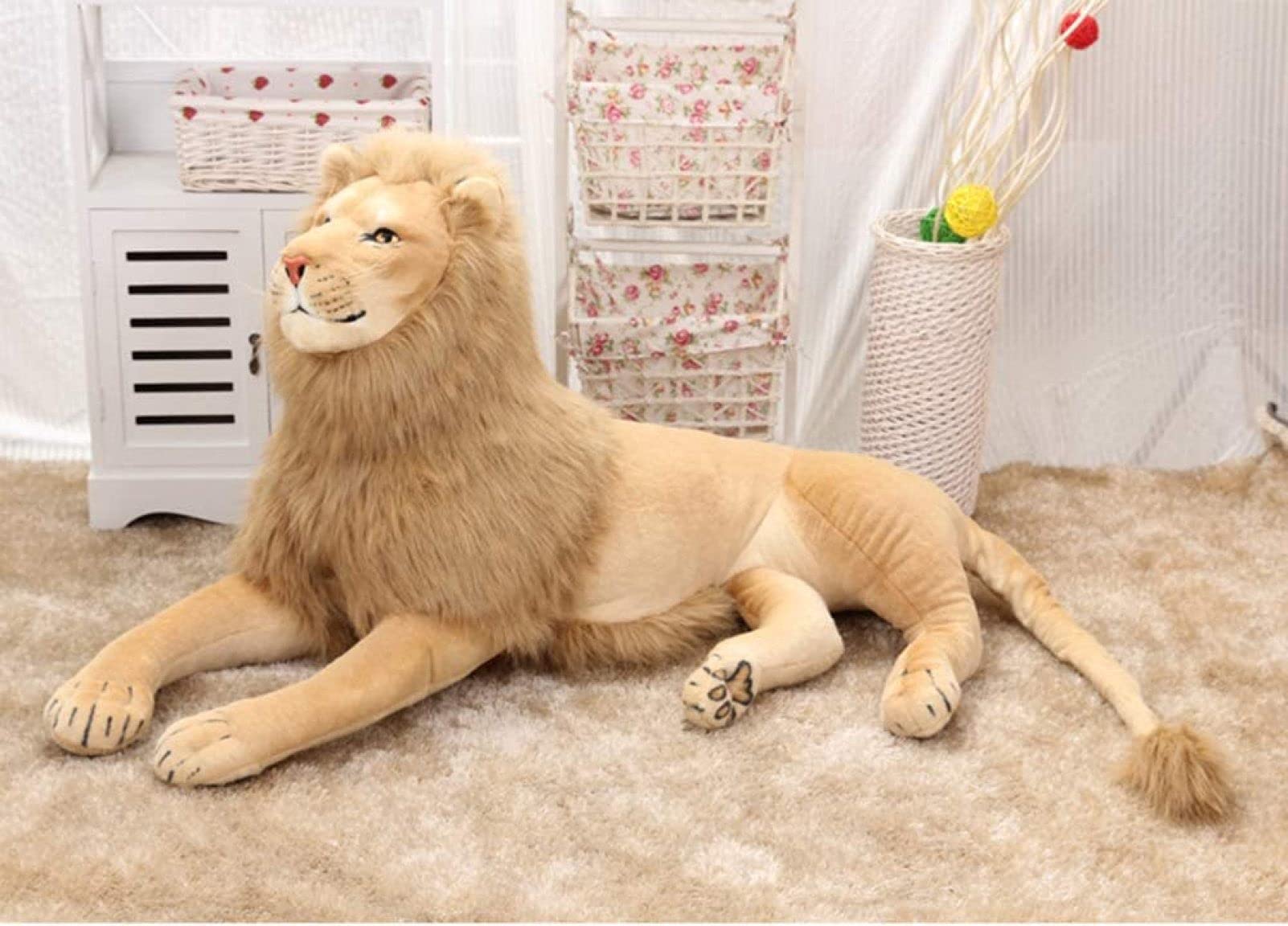 Amazon.co.jp: ライオン lion リアル ぬいぐるみ 抱き枕 飾り 子供 お