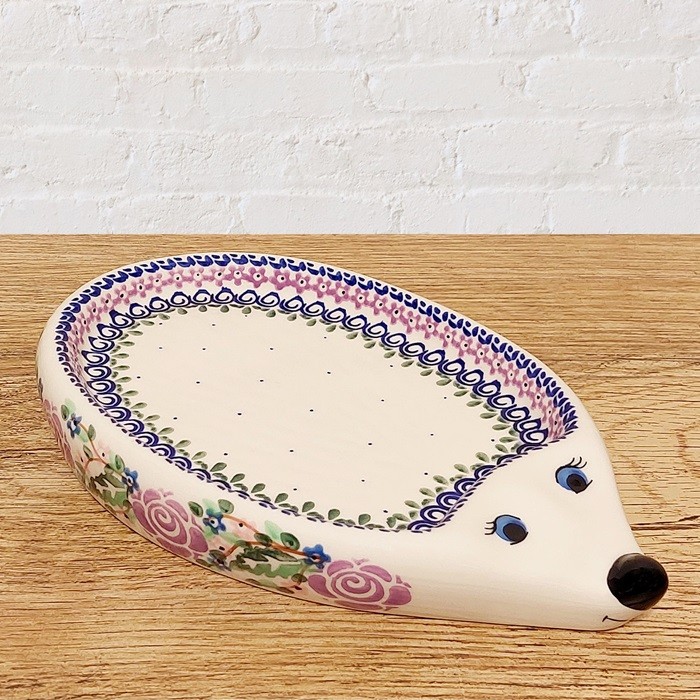 ポーリッシュポタリー MILLENA ハリネズミプレートM1206 高さ3cm 長さ