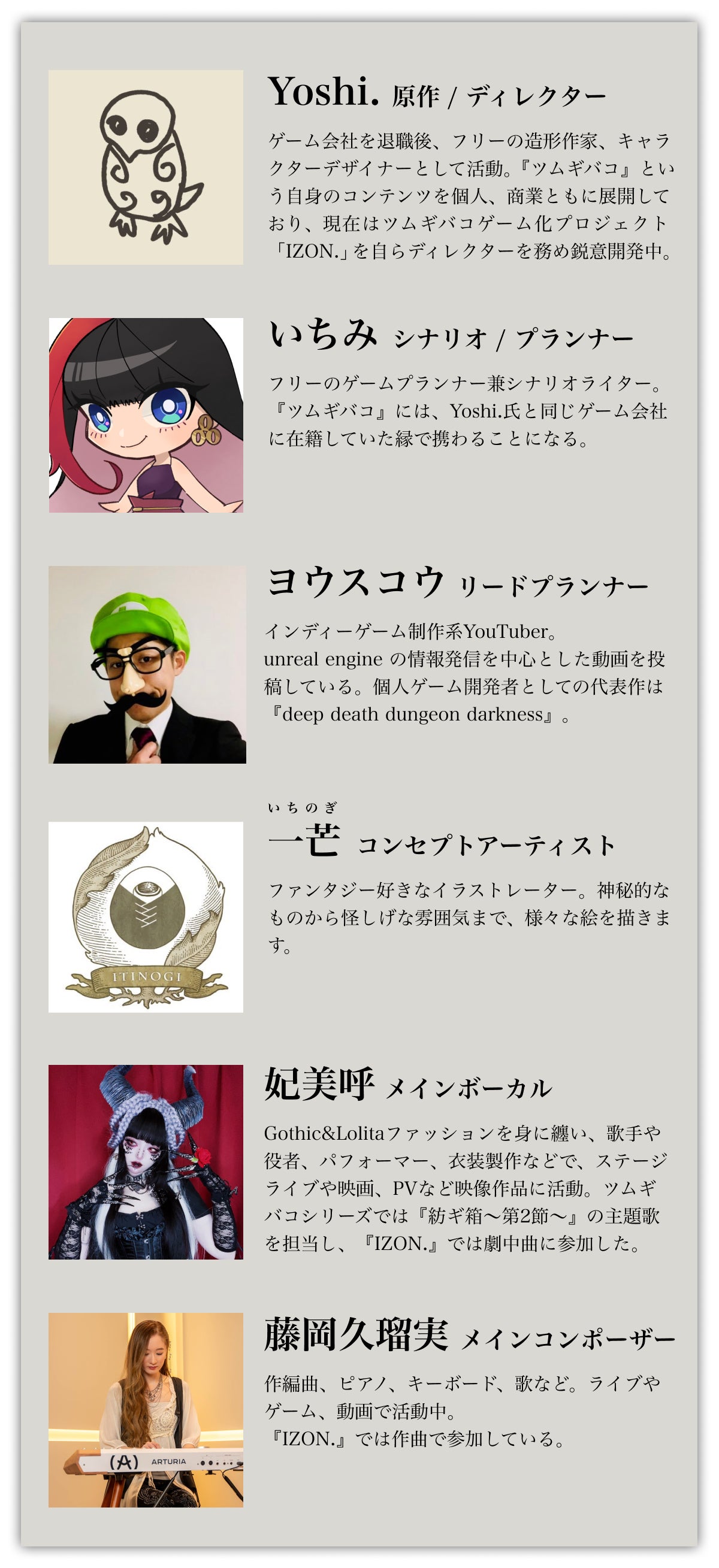 造形作家Yoshi.が手がける共依存アドベンチャーゲーム「IZON.」第1節