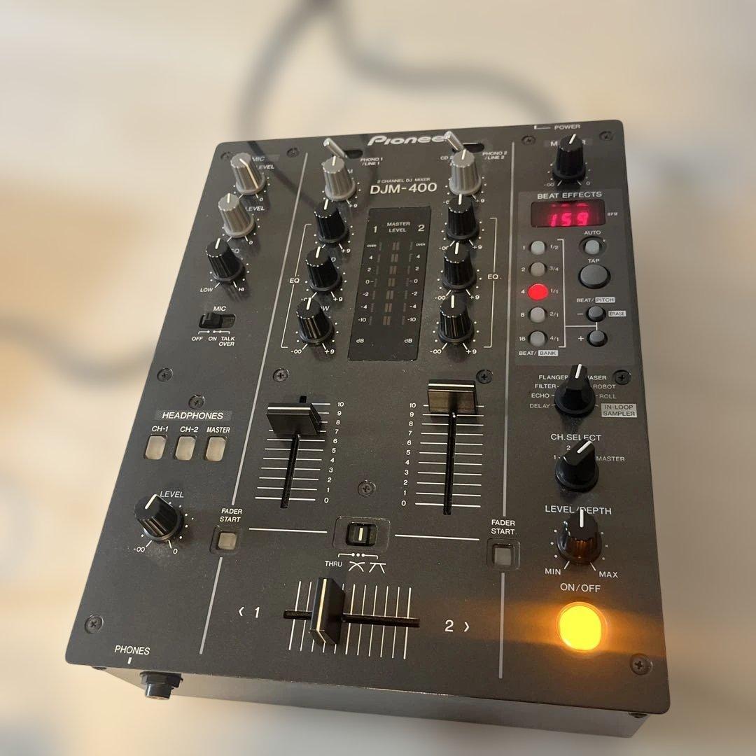 DJ機材 Pioneer DJM-400 中古品】Pioneer DJ/DJミキサー/DJM-400 -DJ機材アナログレコード専門