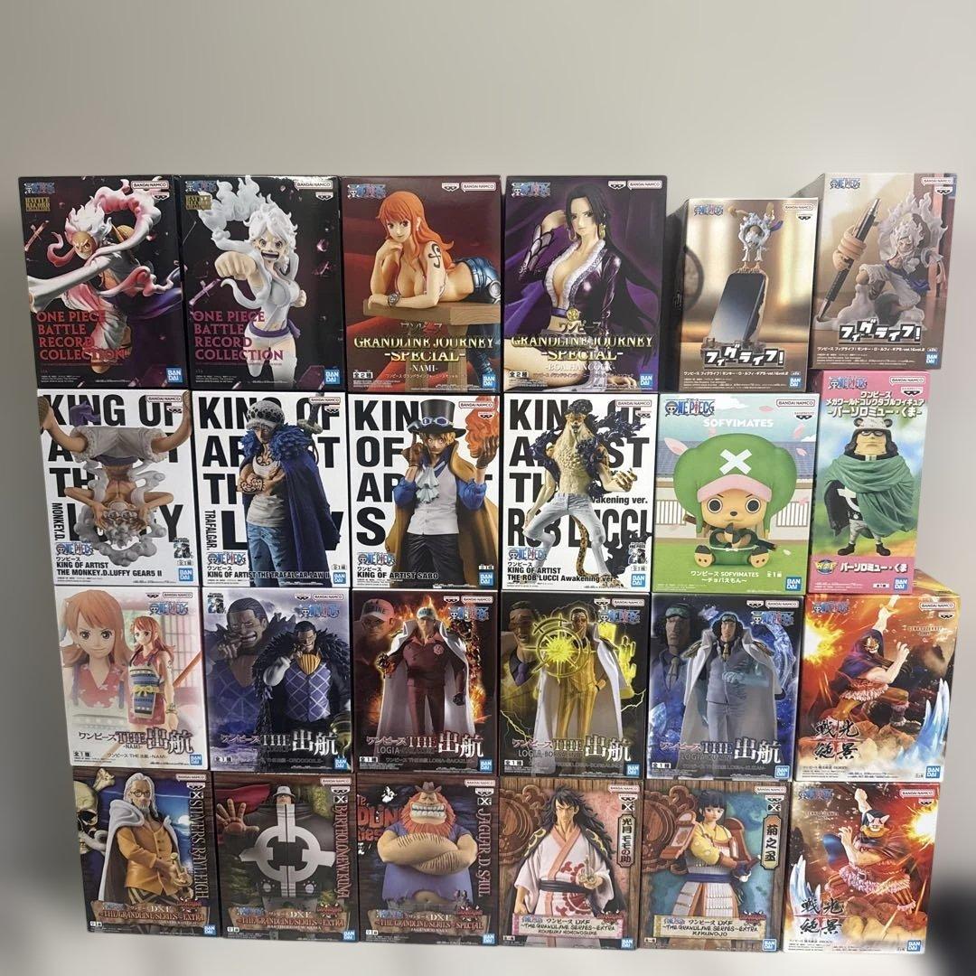ワンピース フィギュア 24体 Mighty Jaxx ONE PIECE ワンピース 第四弾 半骨分 フィギュア 6体