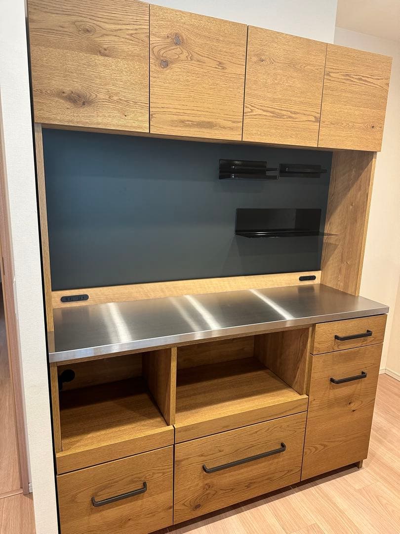 クラッシュゲート キッチンボード ダイニングボード ガルバ　幅140cm リバース ダイニングボード 40cm 左開き | 家具・インテリア通販サイト