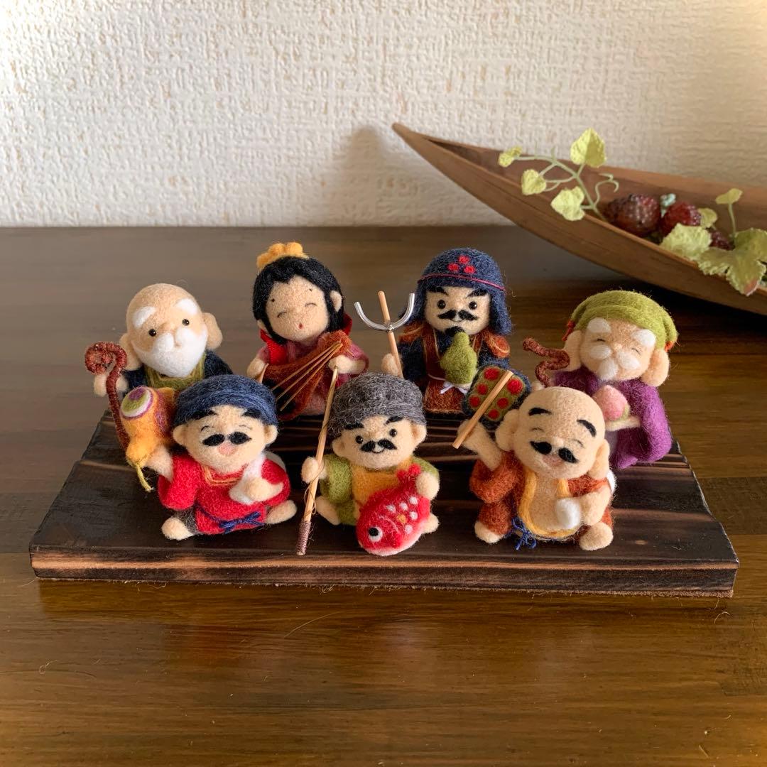 m*i様 羊毛フェルト　七福神 ritsupooh様オーダー品】七福神さま🌸羊毛フェルト - COTTON-SHEEP'S