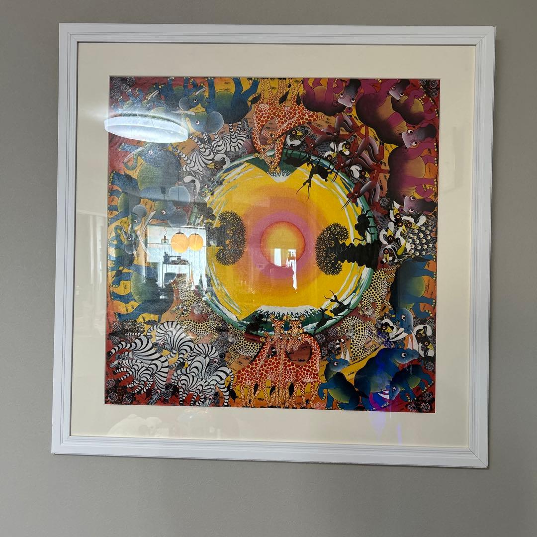 カラフルな動物アート作品 Amazon.co.jp: 絵画 カラフルな犬 アートパネル ポスター かわいい