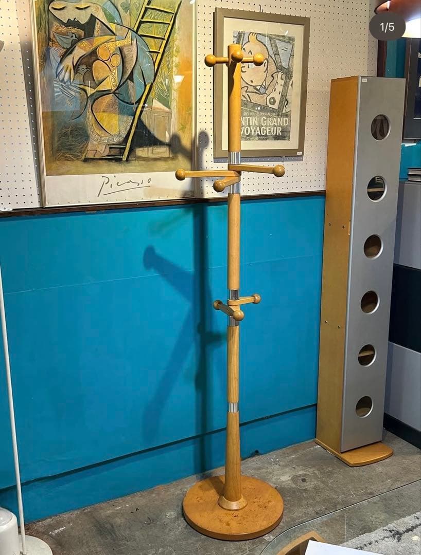 ウッドポールハンガーラック【monoroom町田】 ポールハンガー ハンガーラック NPH-165 | 山善ビズコム オフィス用品