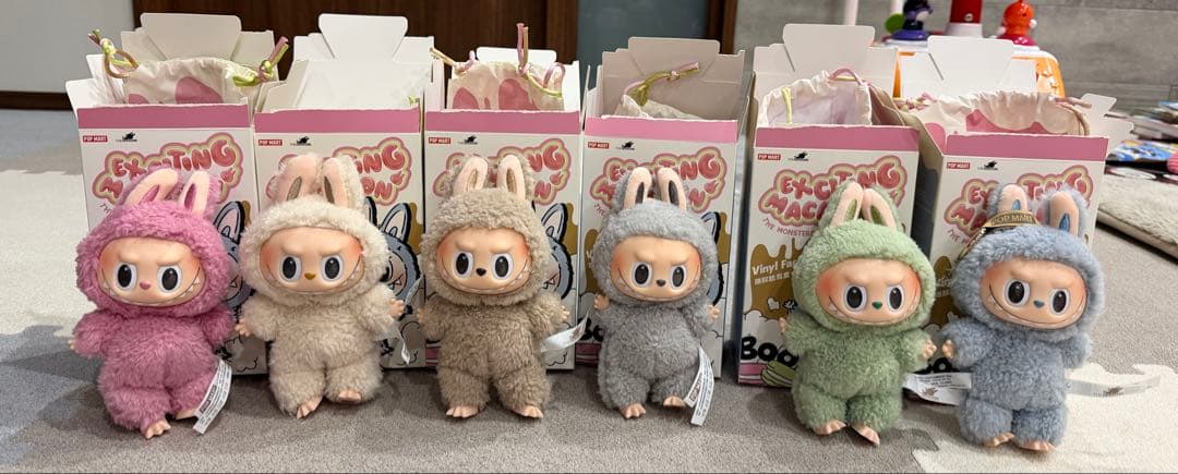 labubu ラブブ macaron マカロン 6体セット - メルカリ
