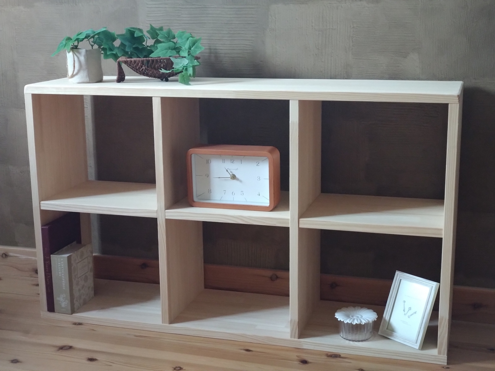 天然木 赤松集成材 スタッキングシェルフ 子供本棚飾り棚 収納棚