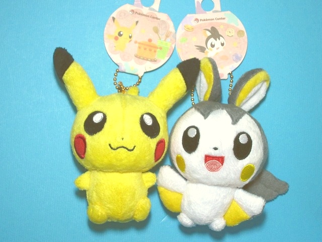 ぬいぐるみマスコット タイプフォーカス ピカチュウ&エモンガ: いそが