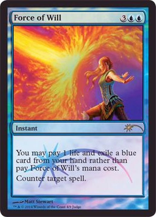 EX+](FOIL)意志の力/Force of Will《英語》【Judge Promos】