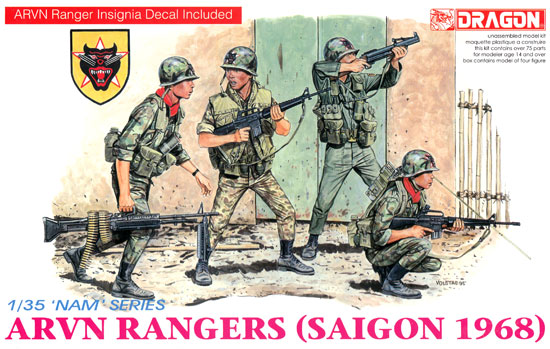 1/35 NAM Series 南ベトナム軍 レンジャー部隊 サイゴン 1968 Dragon
