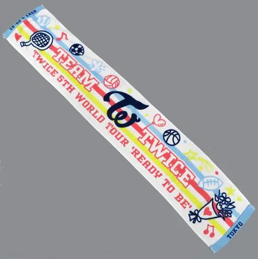 中古】タオル・手ぬぐい TWICE マフラータオル 東京ver.(ホワイト