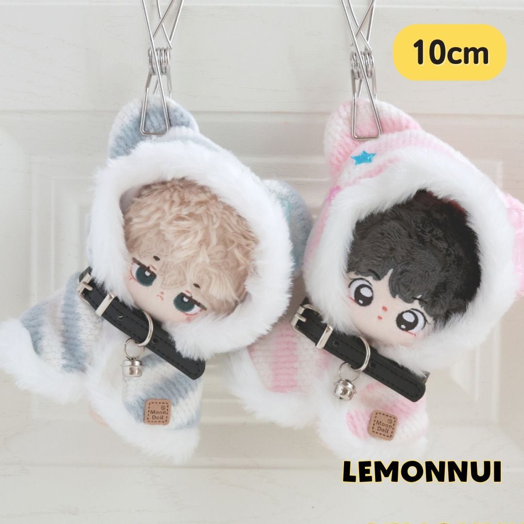 10cm 11cm ぬいぐるみ服 着せ替え 鈴付き ポンチョ チョーカー ぬい活