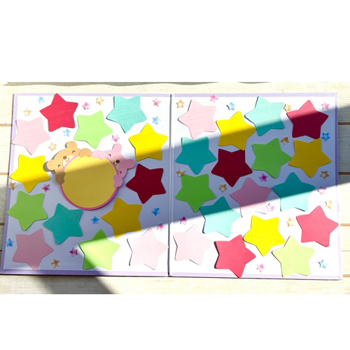 ✳︎【最終販売】NEW⭐︎パープル見開き色紙セット⭐︎色紙・寄せ書き