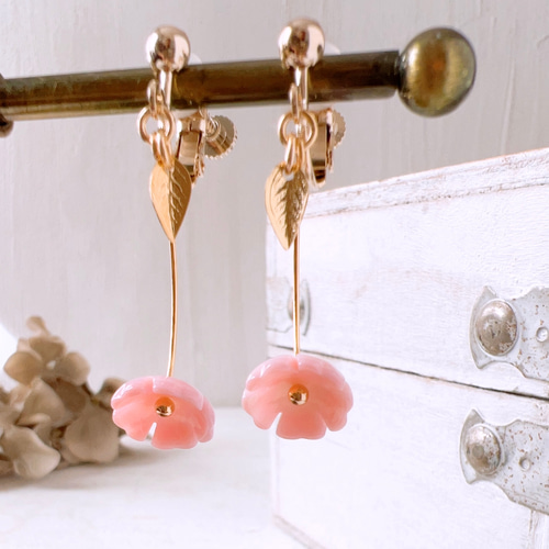 桜イヤリング/ピアス】Sakura earrings/piace 揺れるタイプ 桜