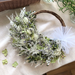 Natural＊ふわふわピンクスワッグ♡ドライフラワースワッグ ドライ
