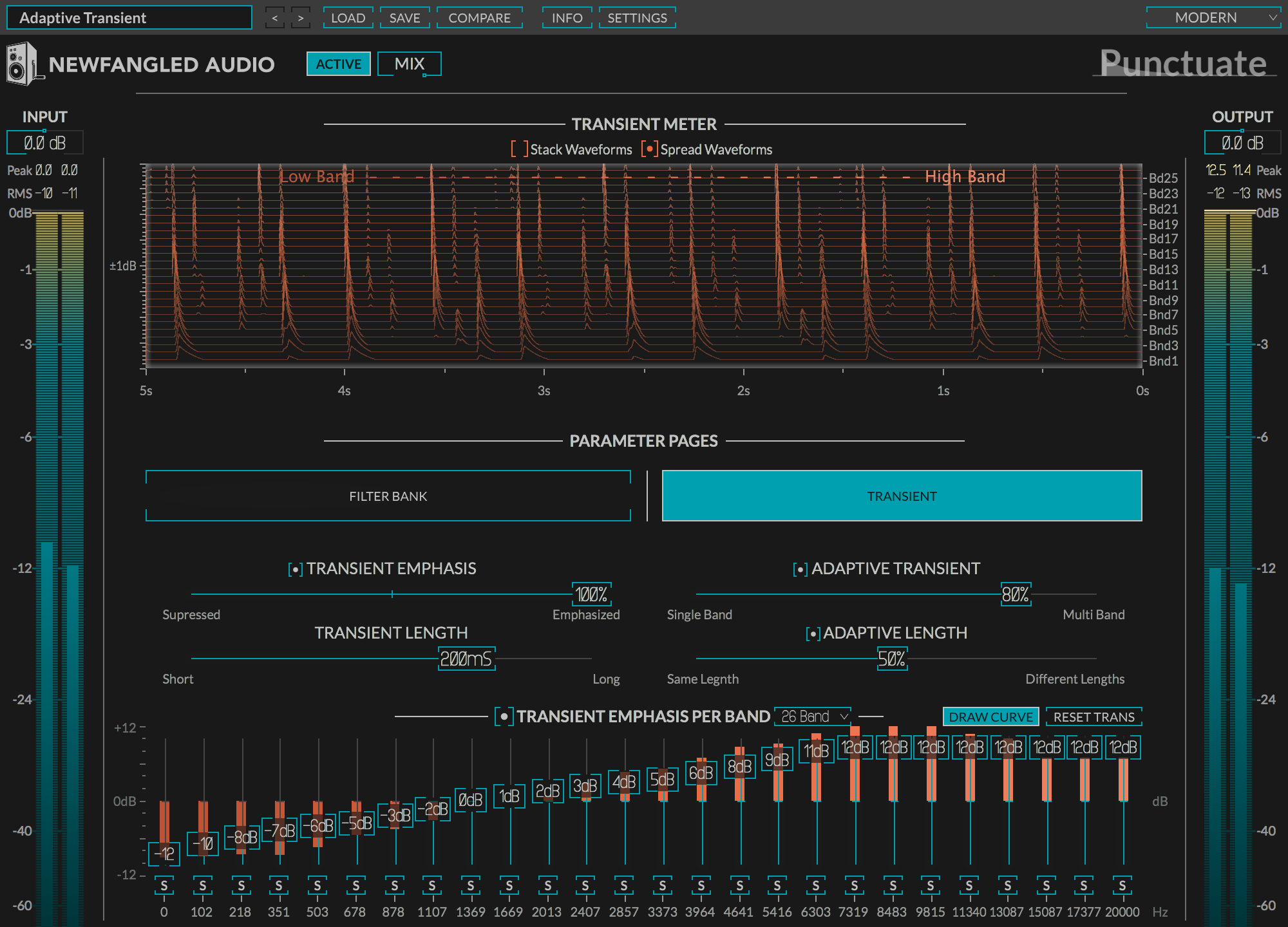 Punctuate | Transient Shaper VST Plug-in | Newfangled Audio