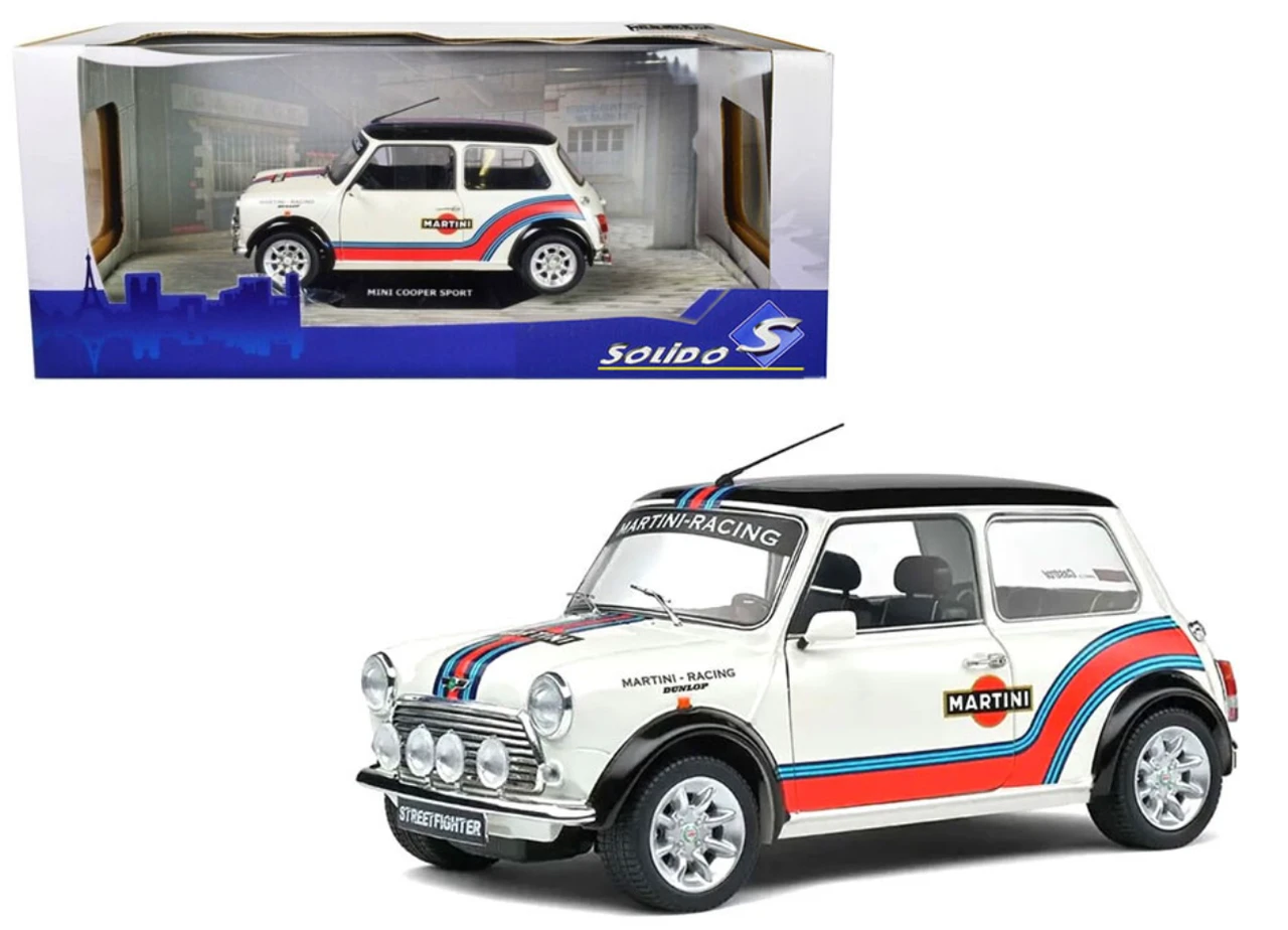 1/18 Solido 1998 Mini Cooper Sport Martini Evocation (White