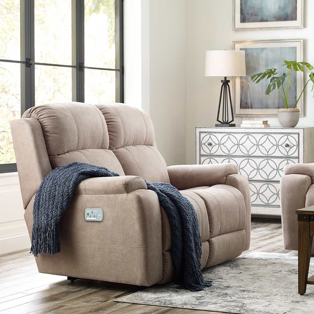 Dorian Power Reclining Loveseat w/ Headrest & Lumbar | La-Z-Boy