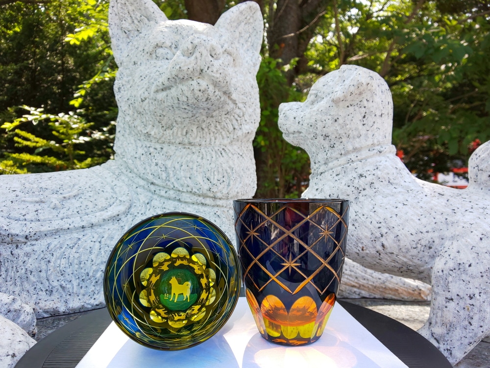 万華鏡 万能グラス 犬 | 北一硝子 まごころお届け便