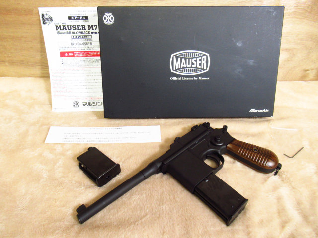 動作確認済 マルシン モーゼル M712 6mm BB ブローバック ブラック