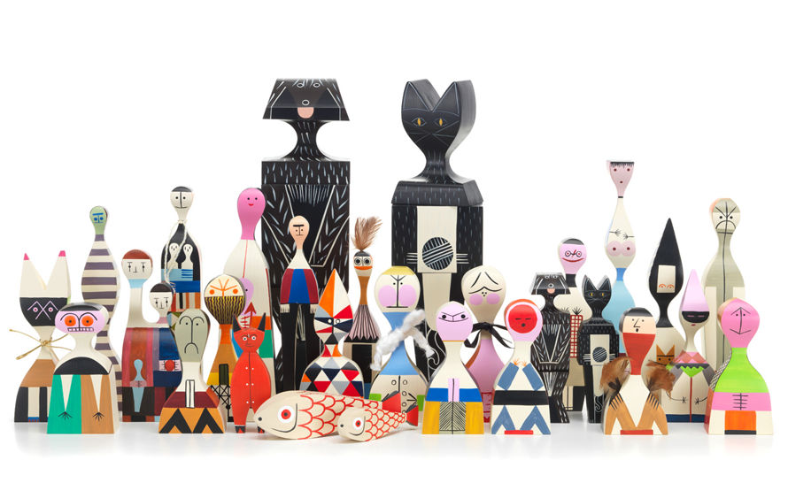 alexander girard mother fish & child wooden doll | hive