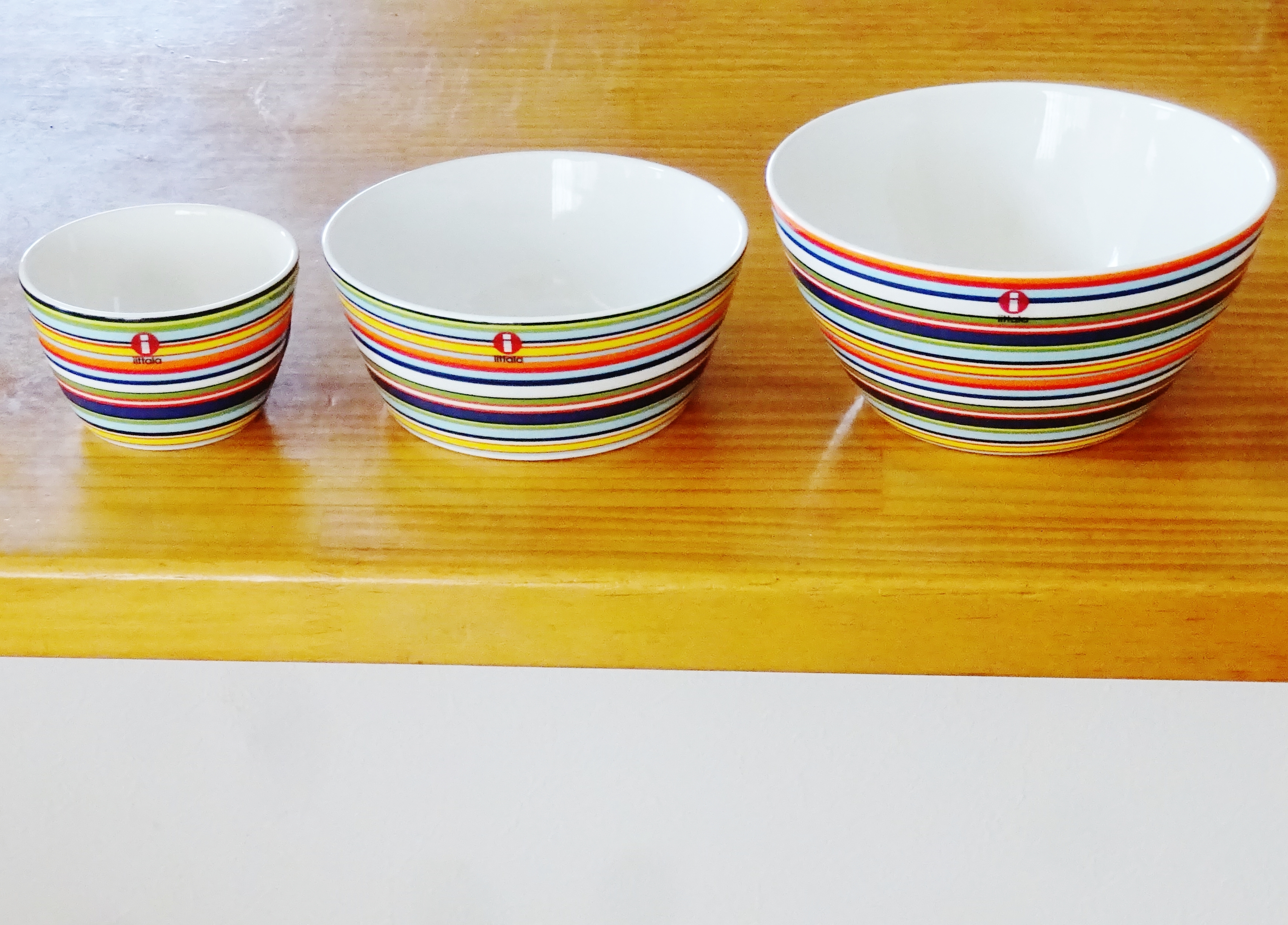 イッタラiittala オリゴ オレンジ ボウル3個セット【御結婚御祝・内祝